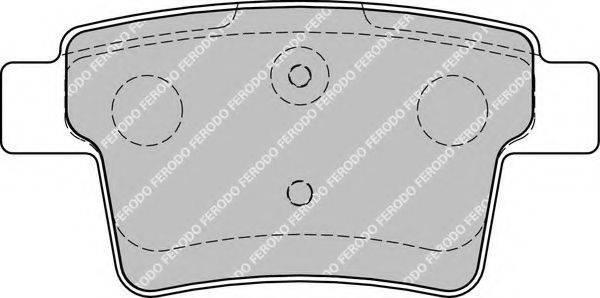 Комплект тормозных колодок, дисковый тормоз FERODO FDB1885