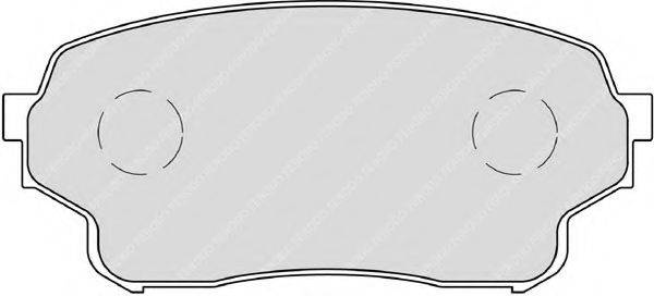 Комплект тормозных колодок, дисковый тормоз FERODO FDB4077