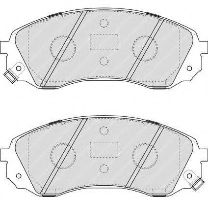 Комплект тормозных колодок, дисковый тормоз FERODO FDB4113