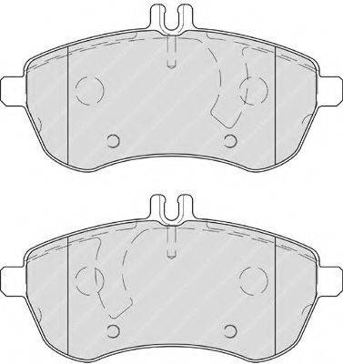 Комплект тормозных колодок, дисковый тормоз FERODO FDB4199