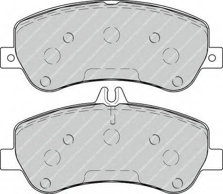Комплект тормозных колодок, дисковый тормоз FERODO FDB4219