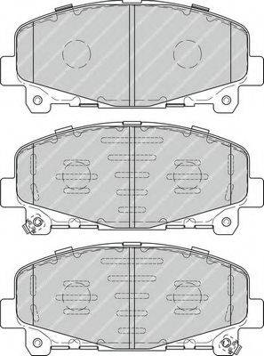 Комплект гальмівних колодок, дискове гальмо FERODO FDB4270