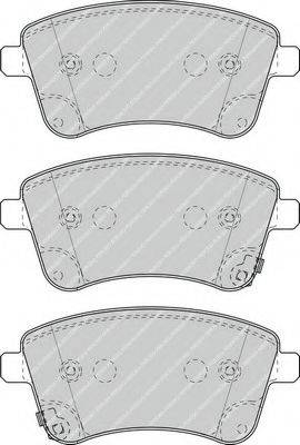 Комплект тормозных колодок, дисковый тормоз FERODO FDB4339