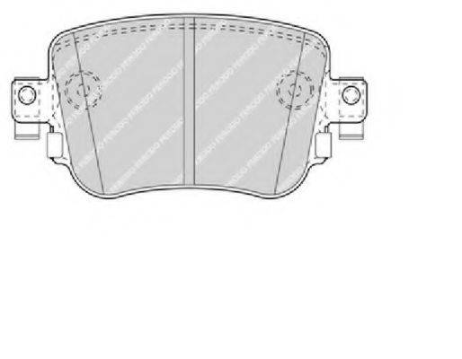 Комплект тормозных колодок, дисковый тормоз FERODO FDB4485