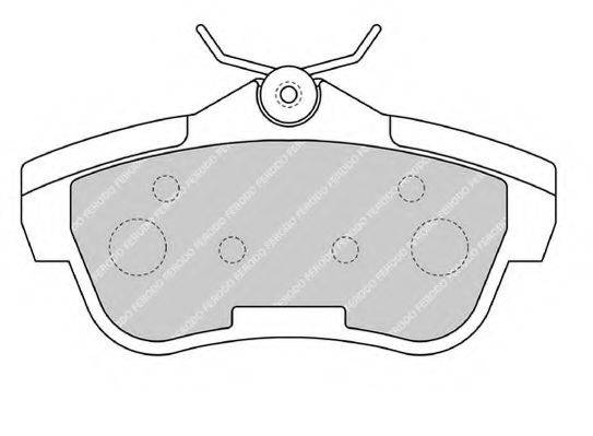 Комплект тормозных колодок, дисковый тормоз FERODO FVR1772