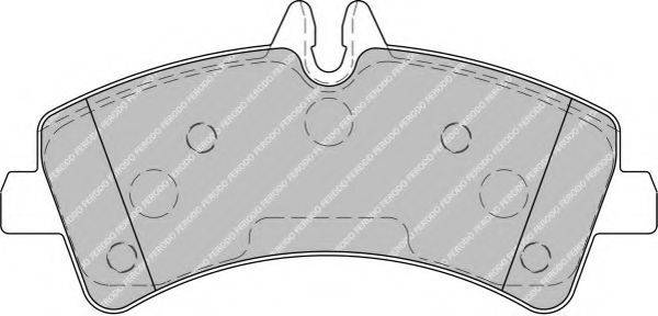 Комплект тормозных колодок, дисковый тормоз FERODO FVR1779