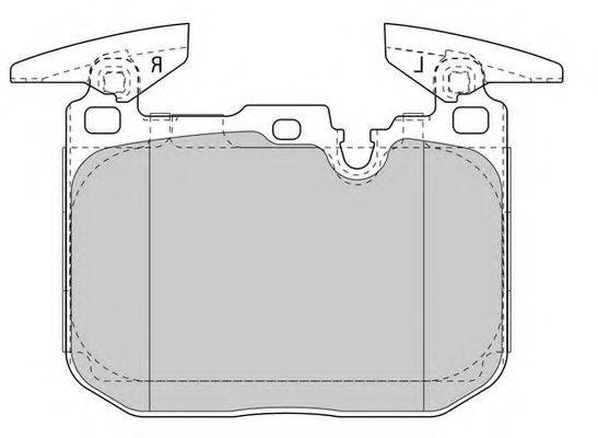 Комплект тормозных колодок, дисковый тормоз FERODO FDB4611