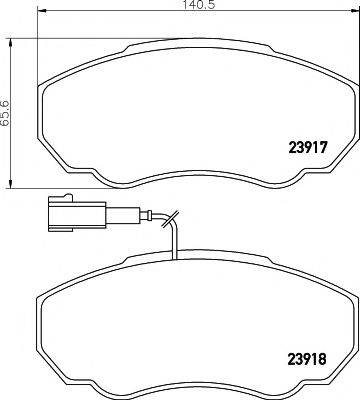 Комплект тормозных колодок, дисковый тормоз MINTEX MDB2328