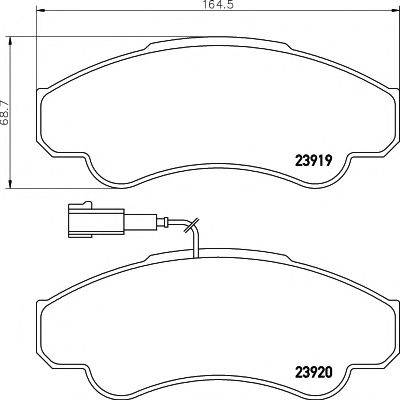 Комплект тормозных колодок, дисковый тормоз MINTEX MDB2329