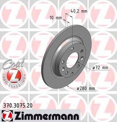 ZIMMERMANN 370307520 Тормозной диск