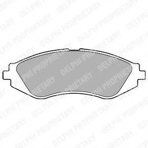 Комплект тормозных колодок, дисковый тормоз DELPHI LP1779