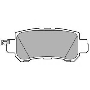Комплект тормозных колодок, дисковый тормоз DELPHI LP2482