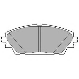 Комплект тормозных колодок, дисковый тормоз DELPHI LP2701