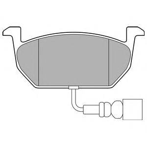 Комплект тормозных колодок, дисковый тормоз DELPHI LP3146