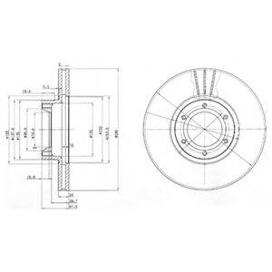 гальмівний диск DELPHI BG3553